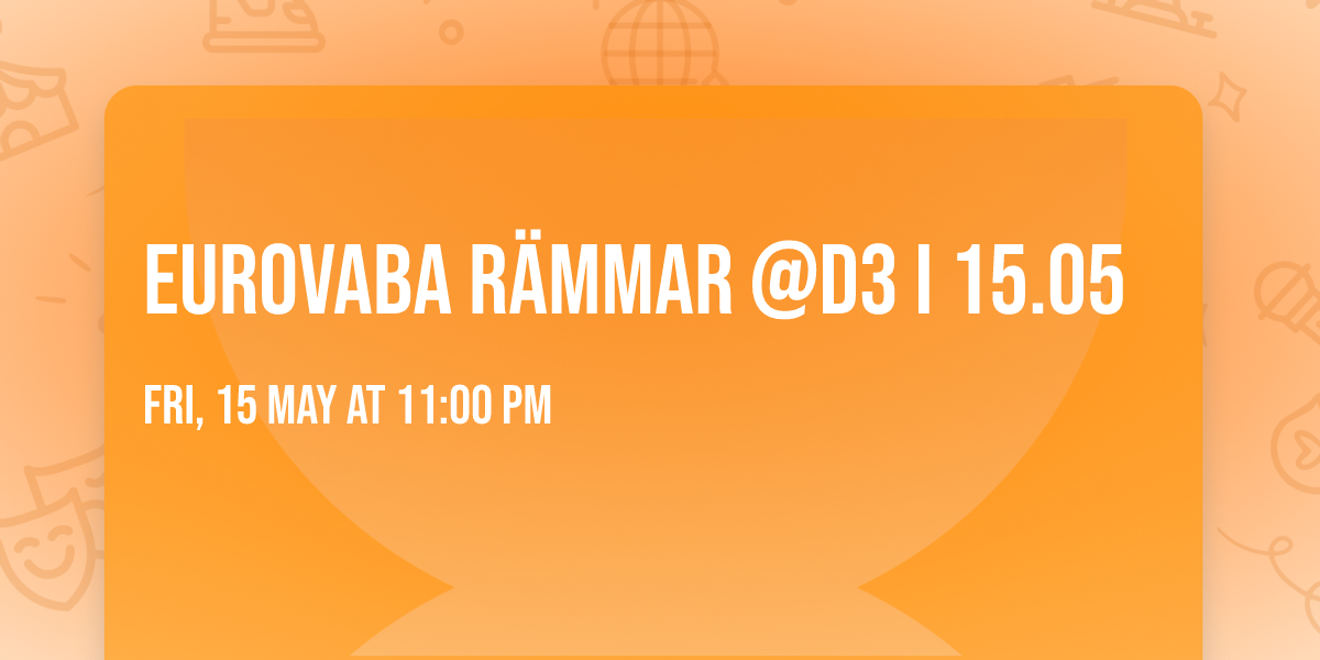 eurovaba r\u00e4mmar @d3 I 15.05