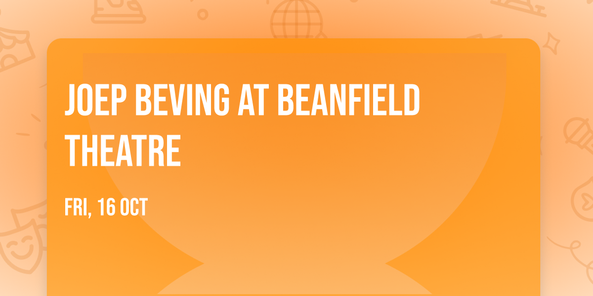 Joep Beving at Beanfield Theatre
