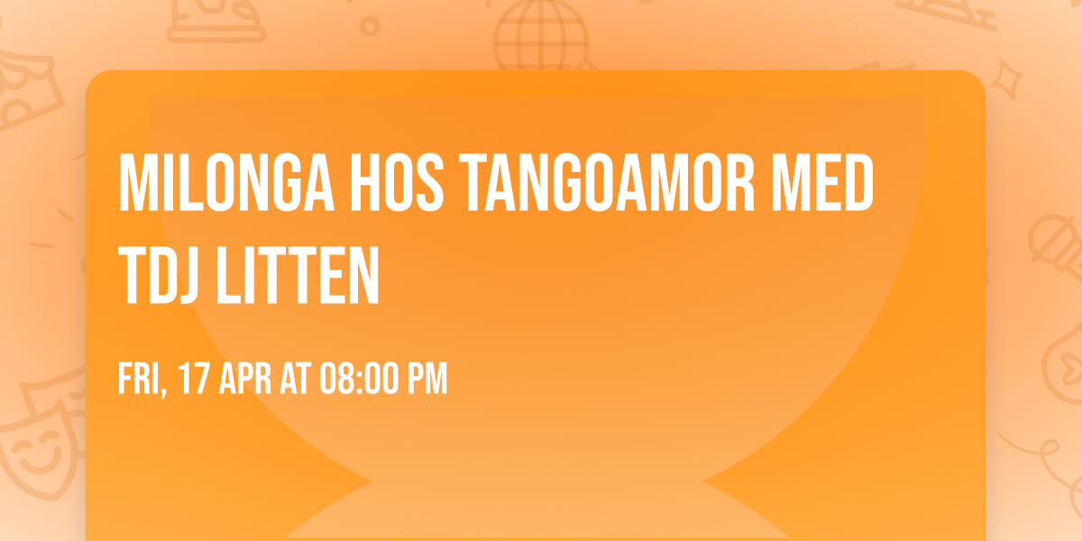 Milonga hos TangoAmor med TDJ Litten