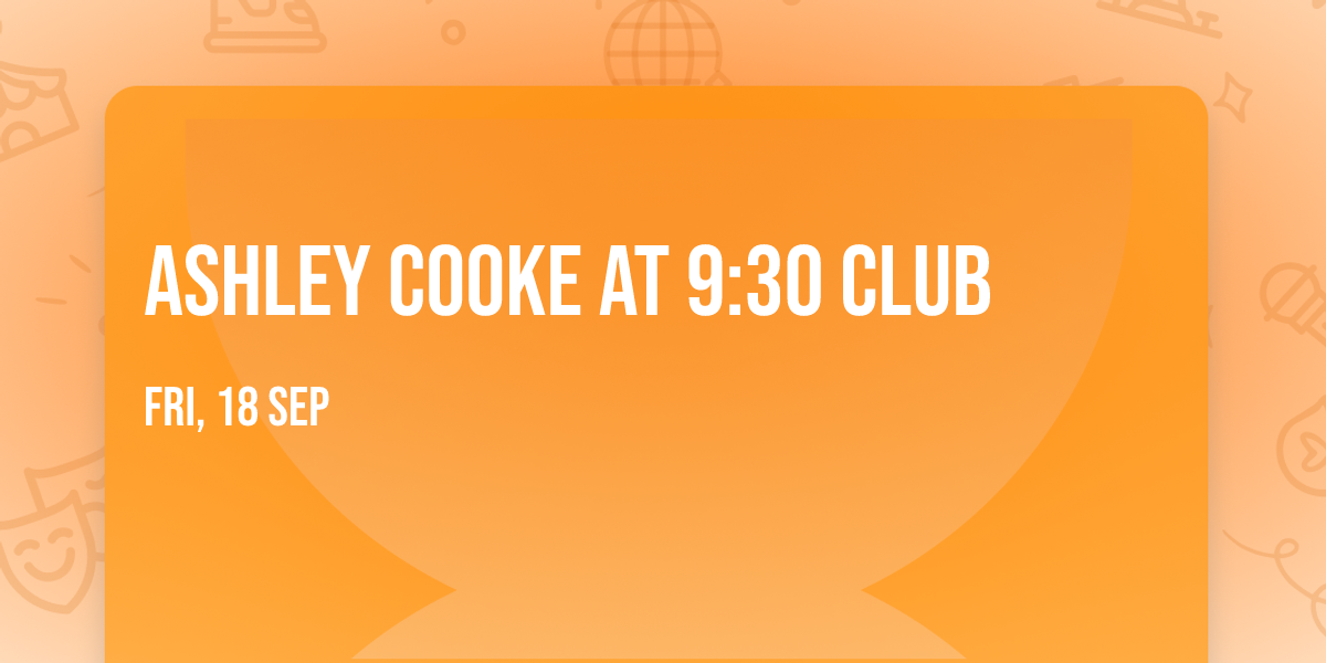 Ashley Cooke at 9:30 Club