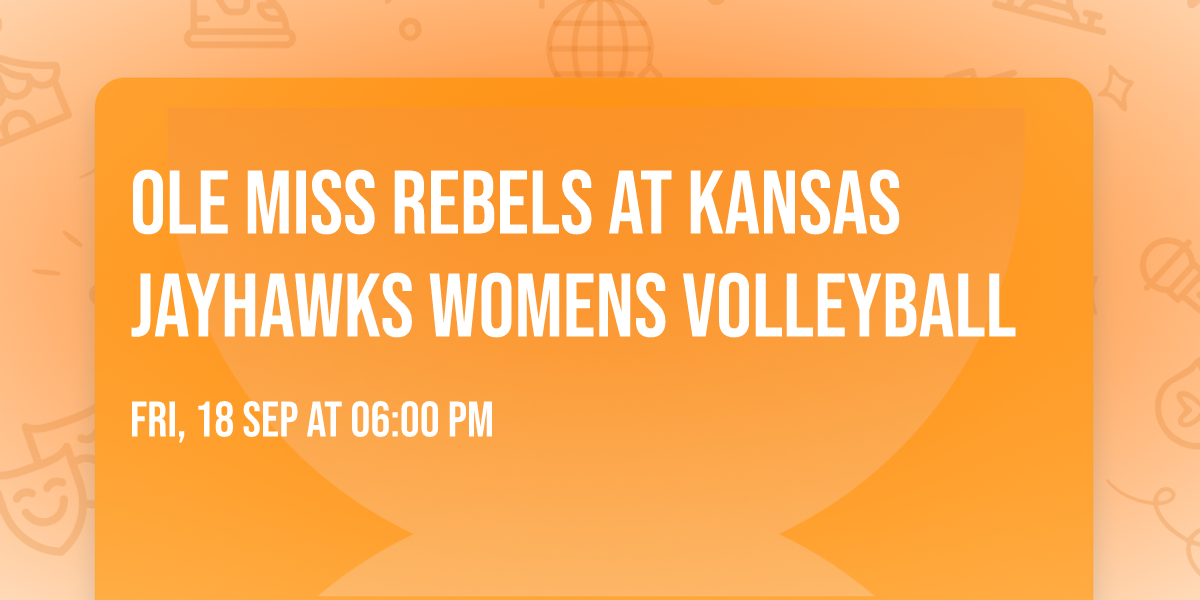 Ole Miss Rebels at Kansas Jayhawks Womens Volleyball