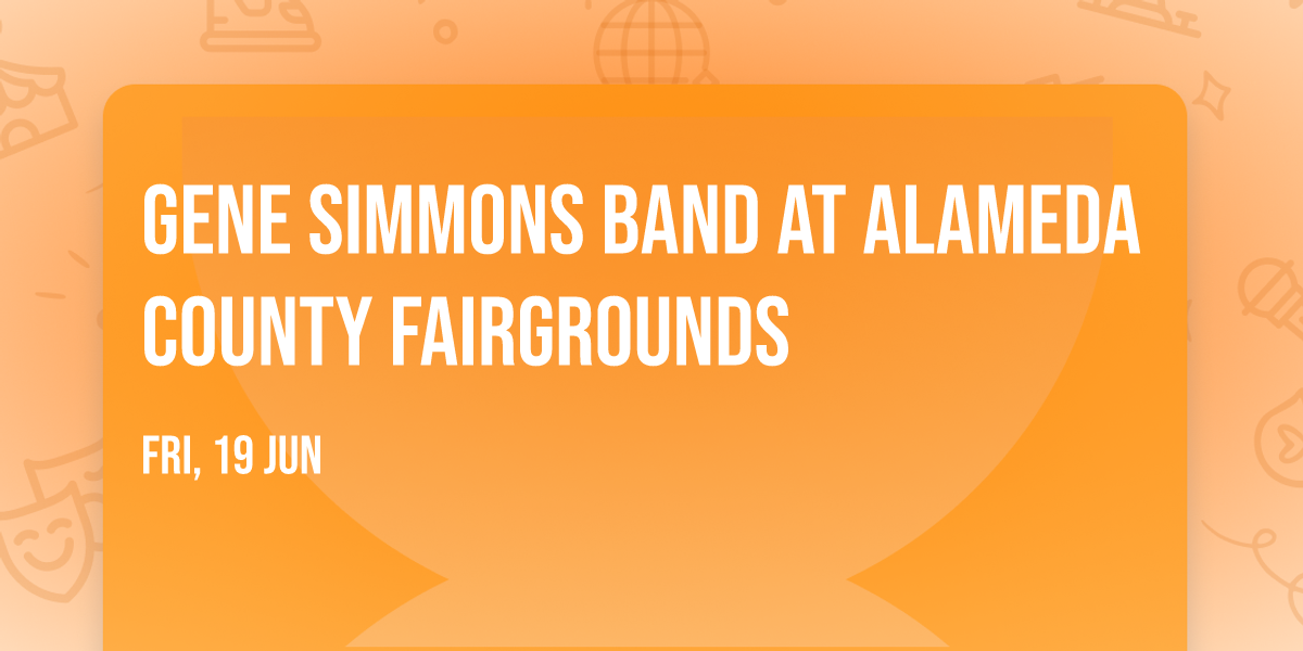 Gene Simmons Band at Alameda County Fairgrounds