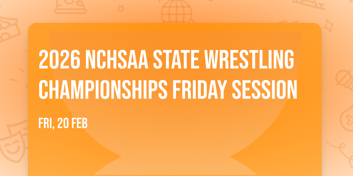 2026 NCHSAA State Wrestling Championships Friday Session