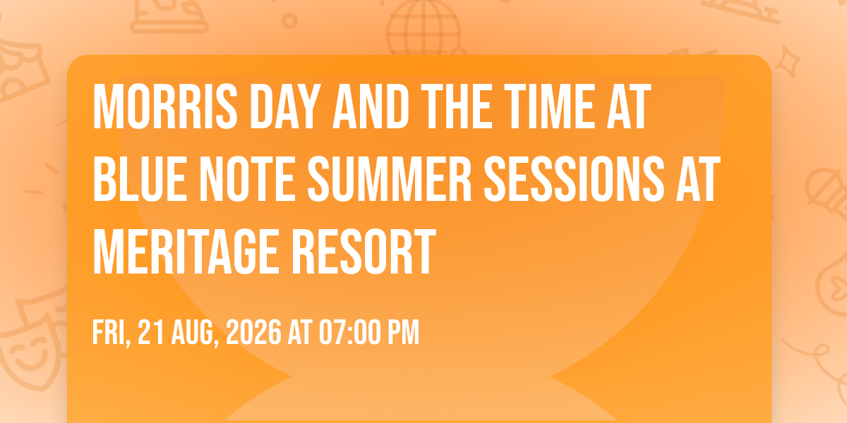 Morris Day and the Time at Blue Note Summer Sessions at Meritage Resort