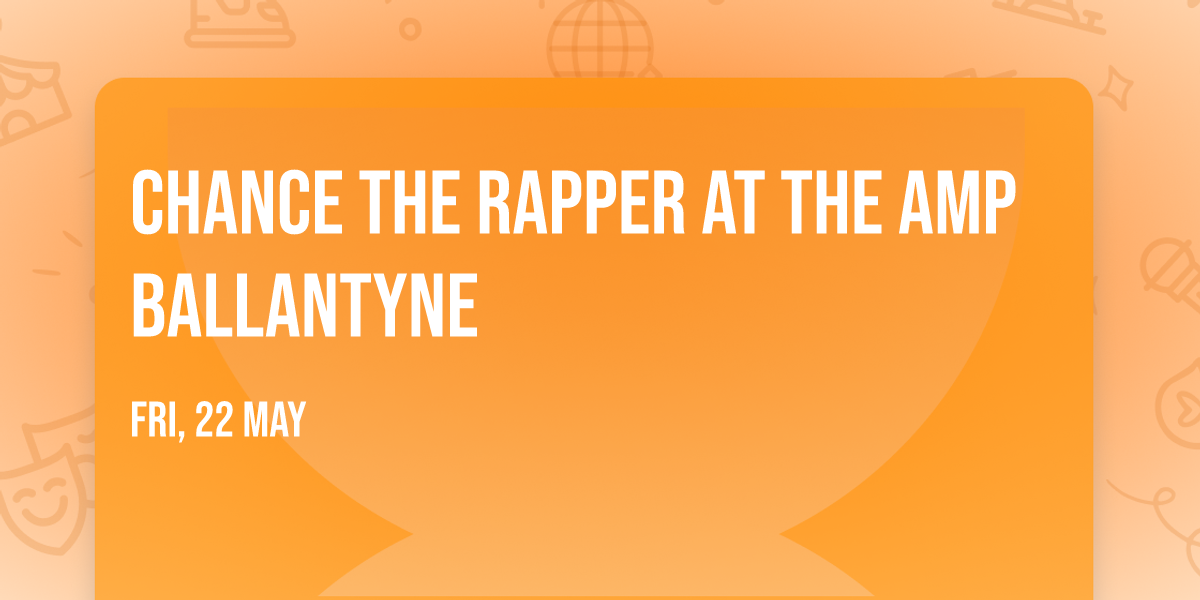 Chance the Rapper at The Amp Ballantyne