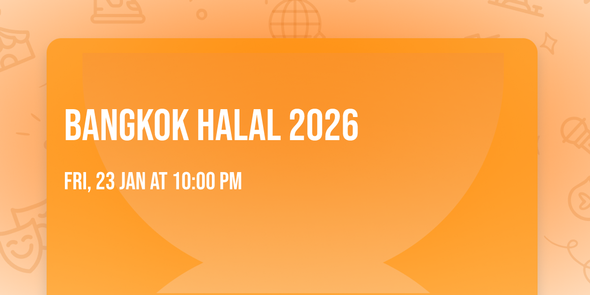 Bangkok Halal 2026