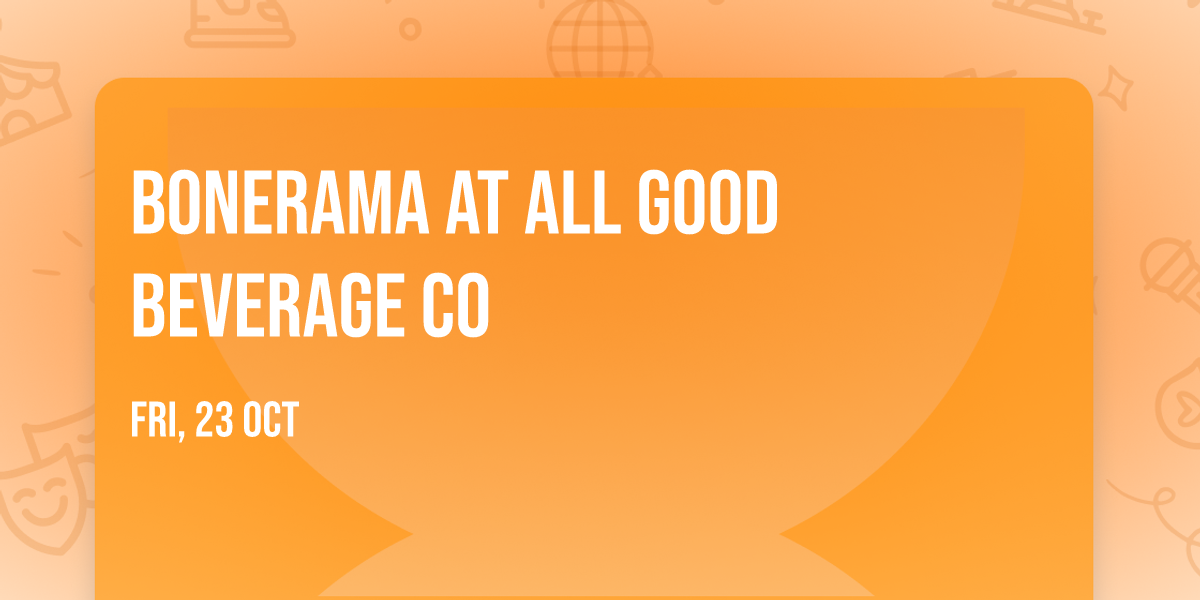 Bonerama at All Good Beverage Co