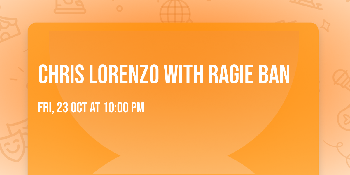 Chris Lorenzo with Ragie Ban
