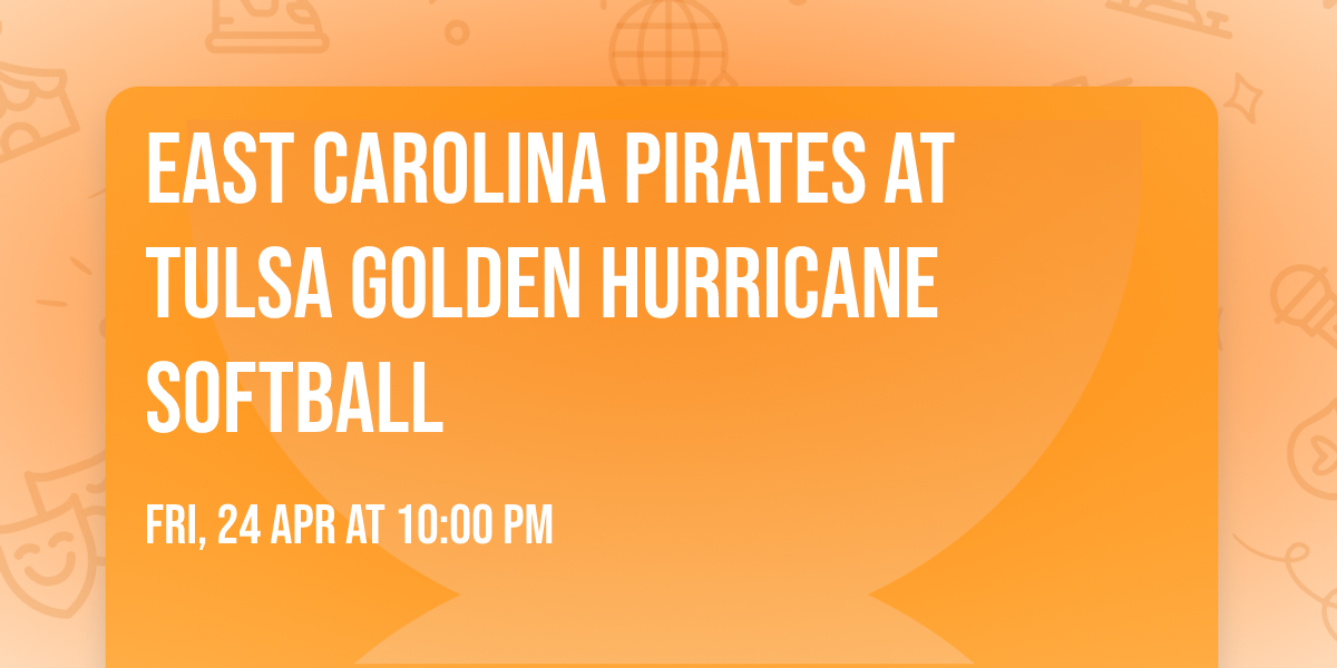 East Carolina Pirates at Tulsa Golden Hurricane Softball