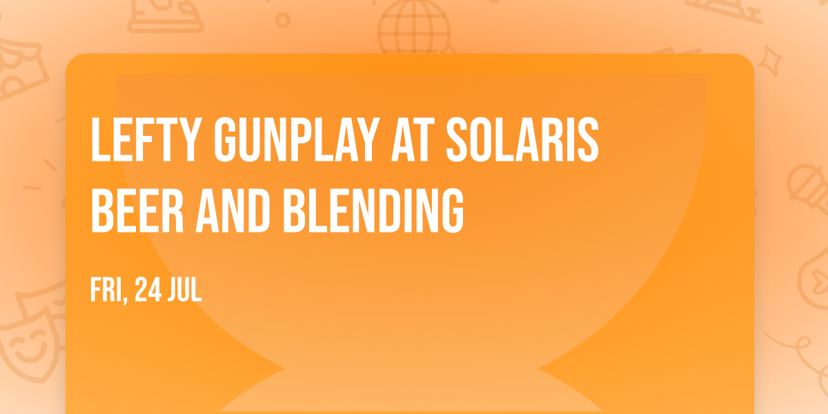 Lefty Gunplay at Solaris Beer and Blending