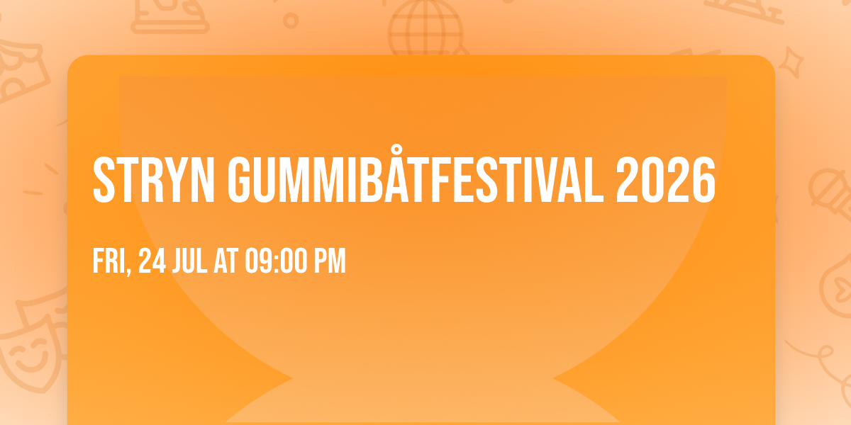 Stryn Gummib\u00e5tfestival 2026