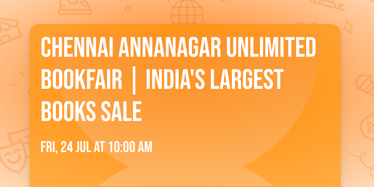Chennai AnnaNagar Unlimited Bookfair | India's largest books sale