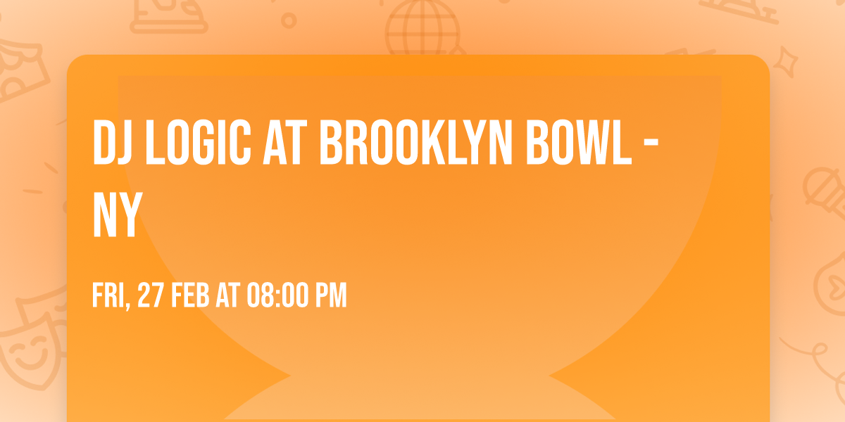 DJ Logic at Brooklyn Bowl - NY