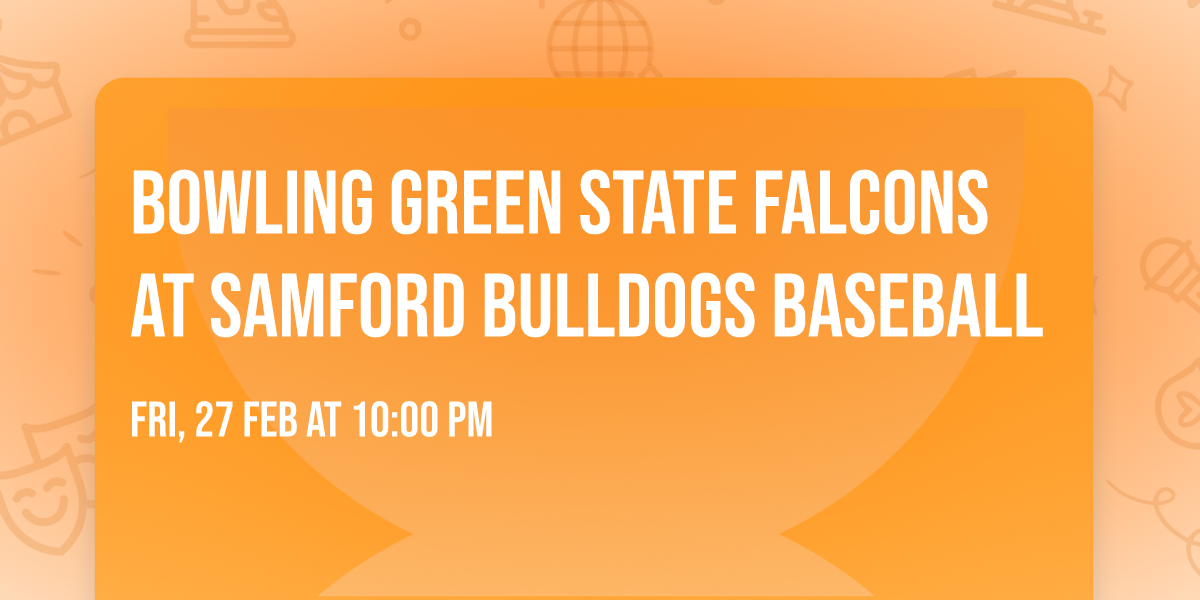 Bowling Green State Falcons at Samford Bulldogs Baseball