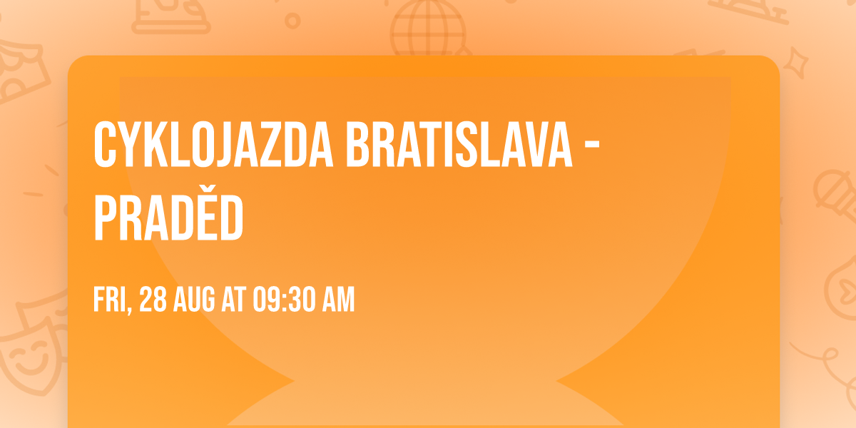 Cyklojazda Bratislava - Prad\u011bd