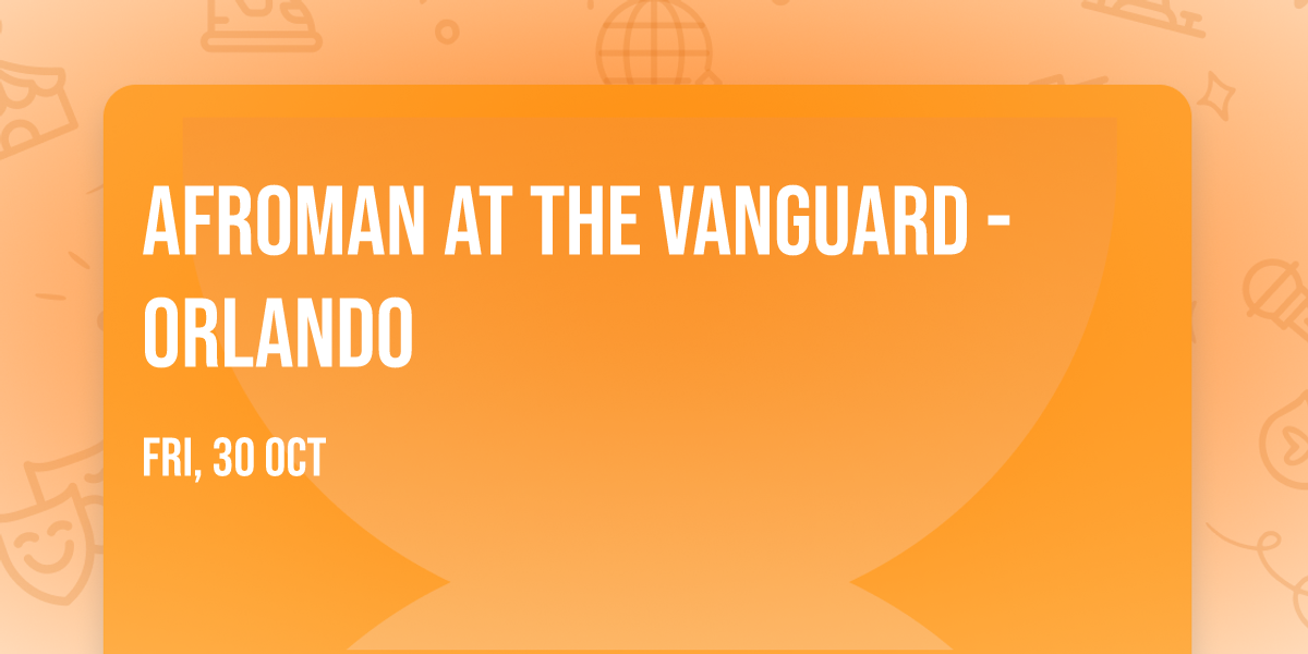Afroman at The Vanguard - Orlando