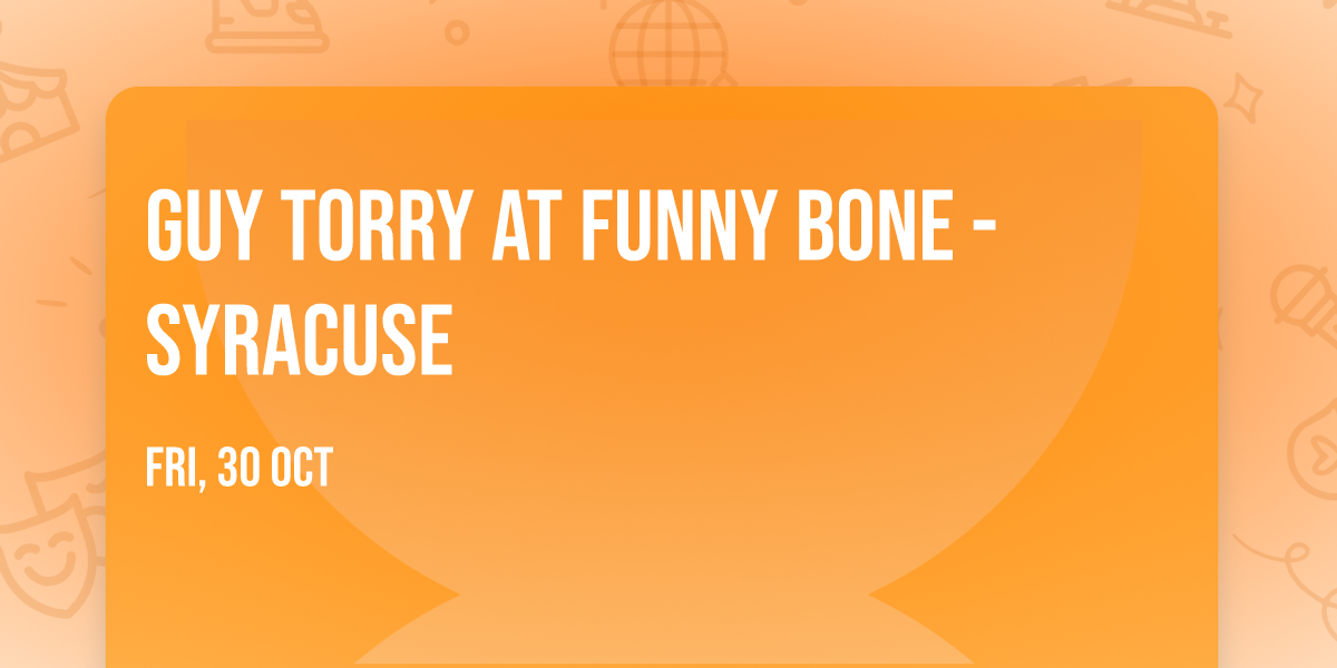Guy Torry at Funny Bone - Syracuse