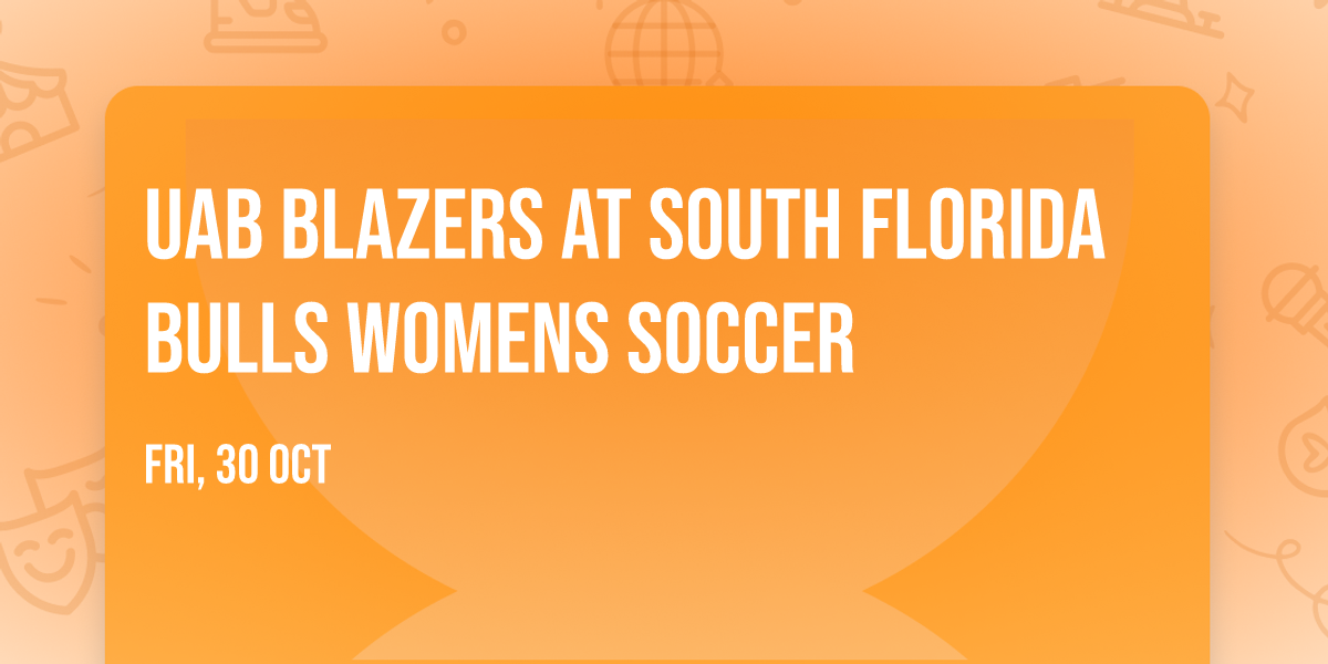 UAB Blazers at South Florida Bulls Womens Soccer
