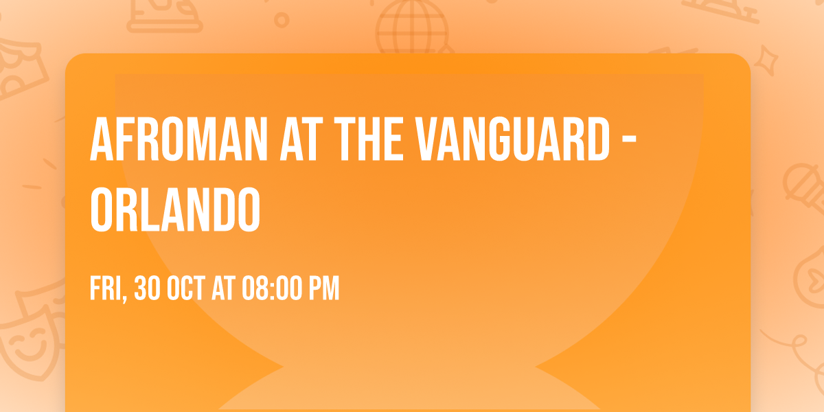 Afroman at The Vanguard - Orlando