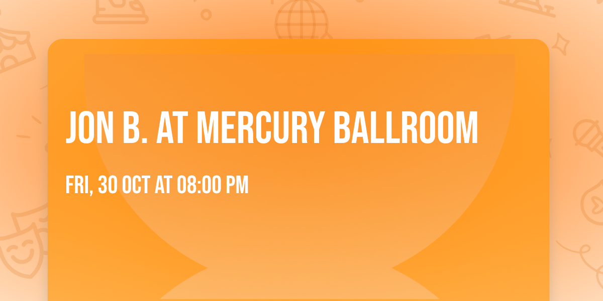 Jon B. at Mercury Ballroom