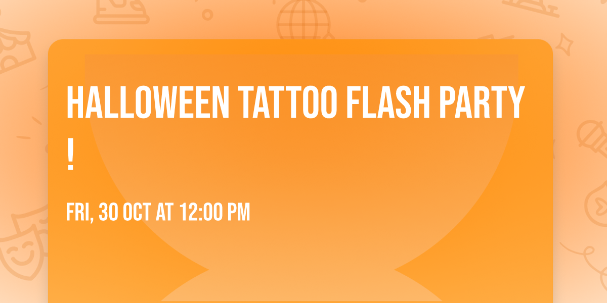 Halloween tattoo flash party! 