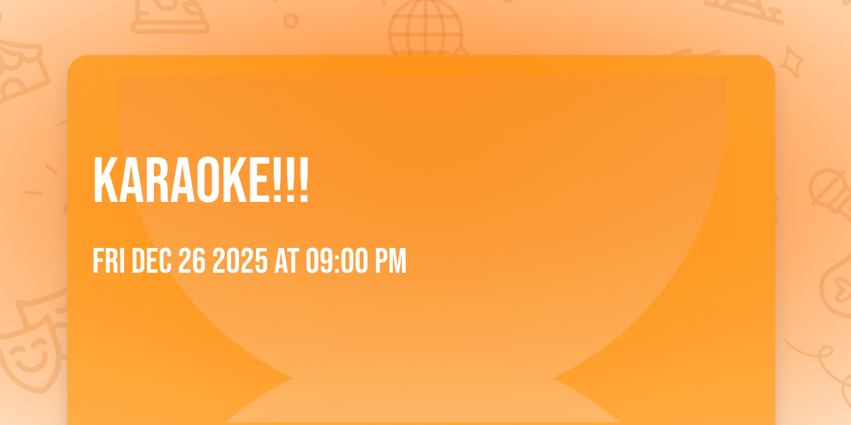 Karaoke!!!