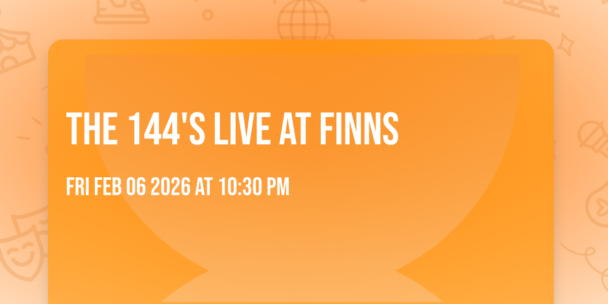 The 144's live at Finns 