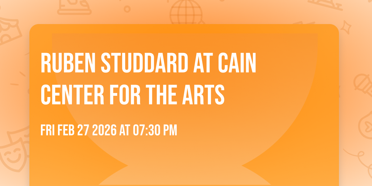 Ruben Studdard at Cain Center For The Arts