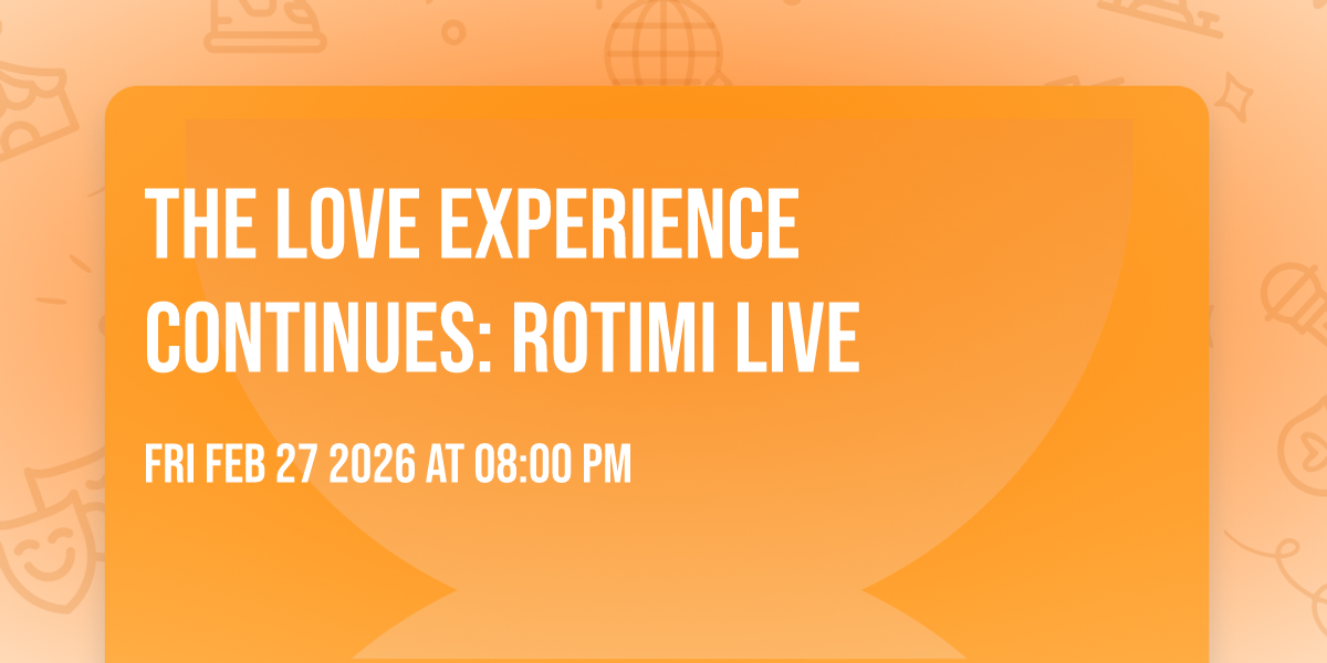 The Love Experience Continues: Rotimi Live