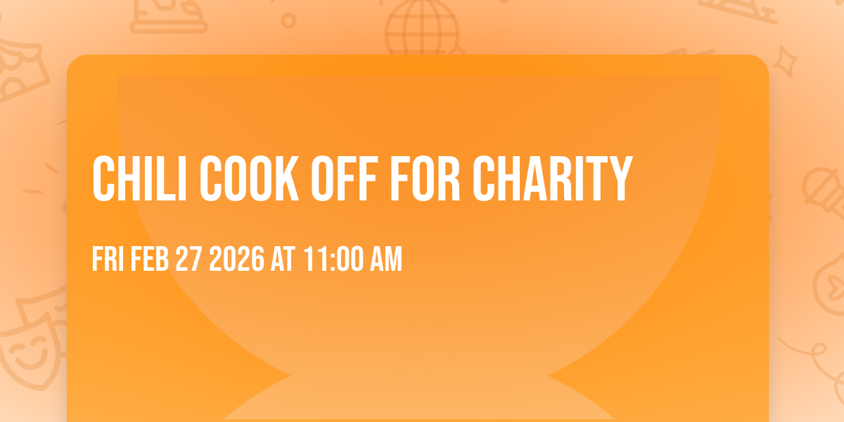 Chili Cook Off For Charity