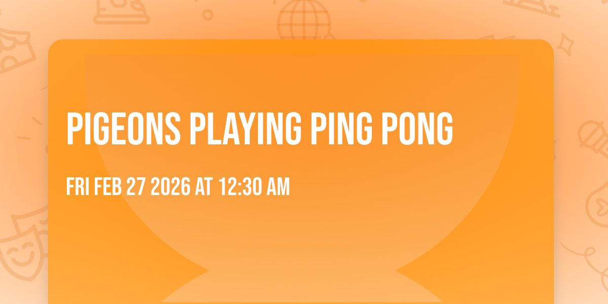 Pigeons Playing Ping Pong