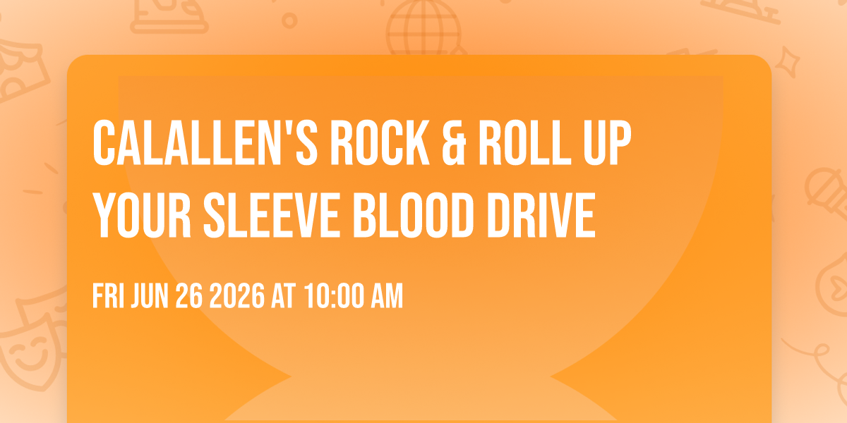 Calallen's Rock & Roll Up Your Sleeve Blood Drive