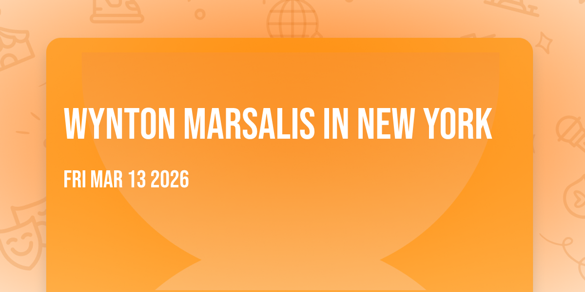 Wynton Marsalis in New York