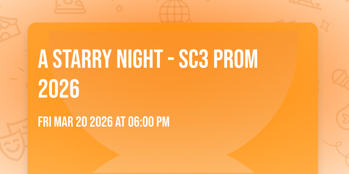 A Starry Night - SC3 Prom 2026