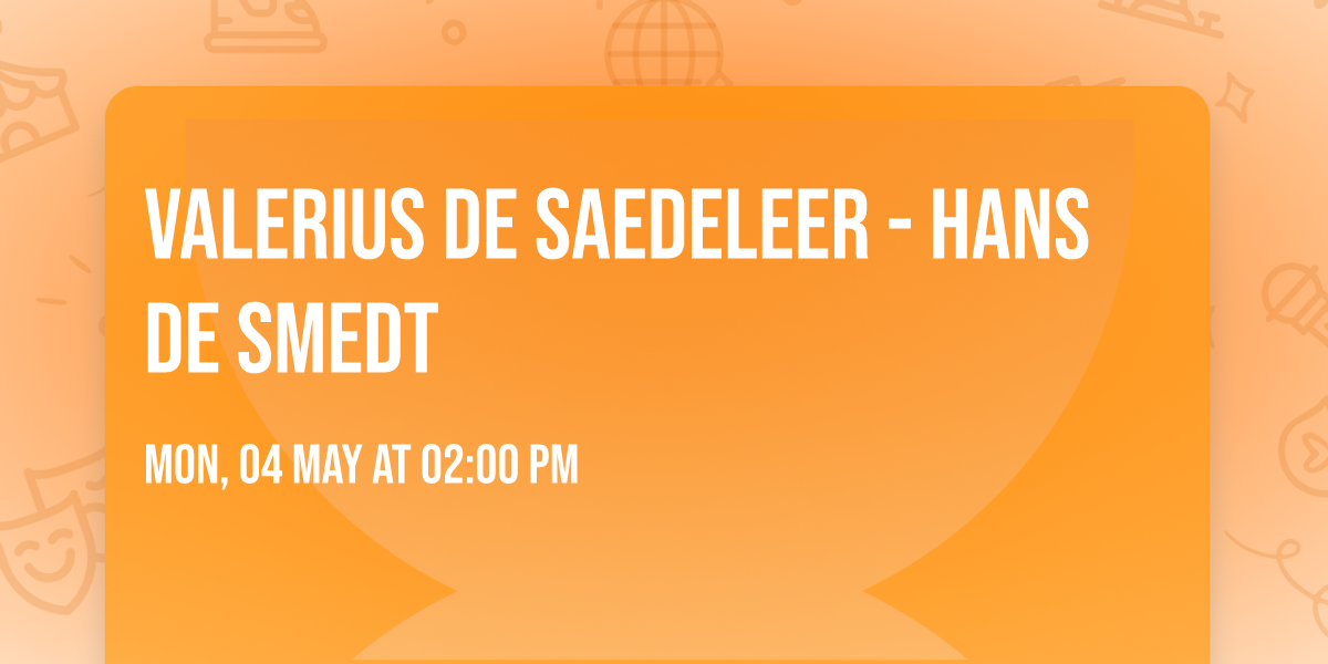 Valerius De Saedeleer - Hans De Smedt