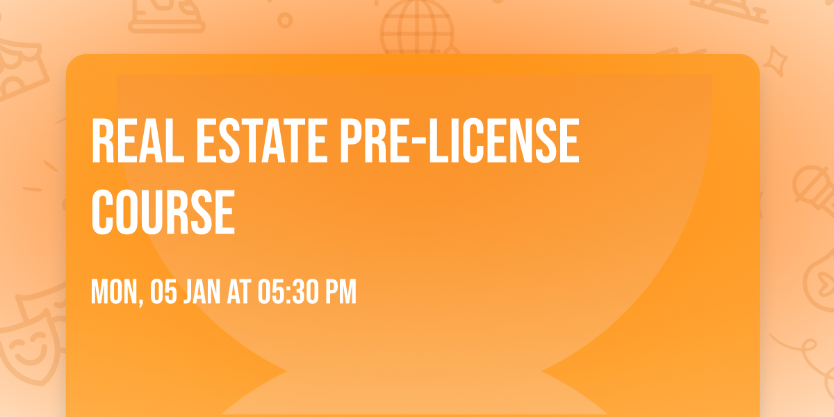 Real Estate pre-license course