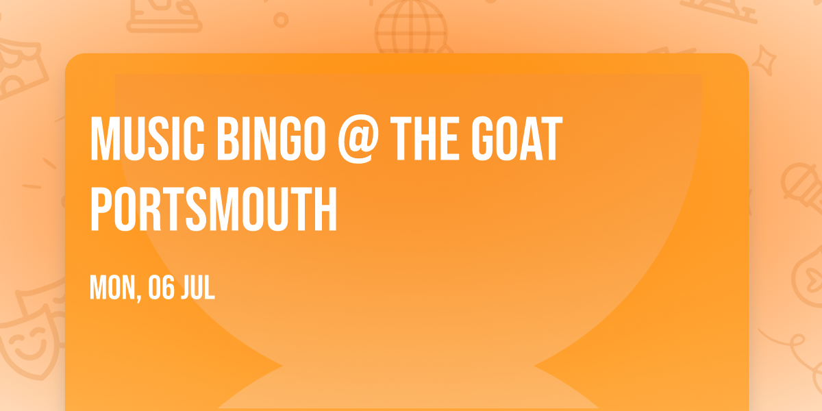 Music Bingo @ The Goat Portsmouth 