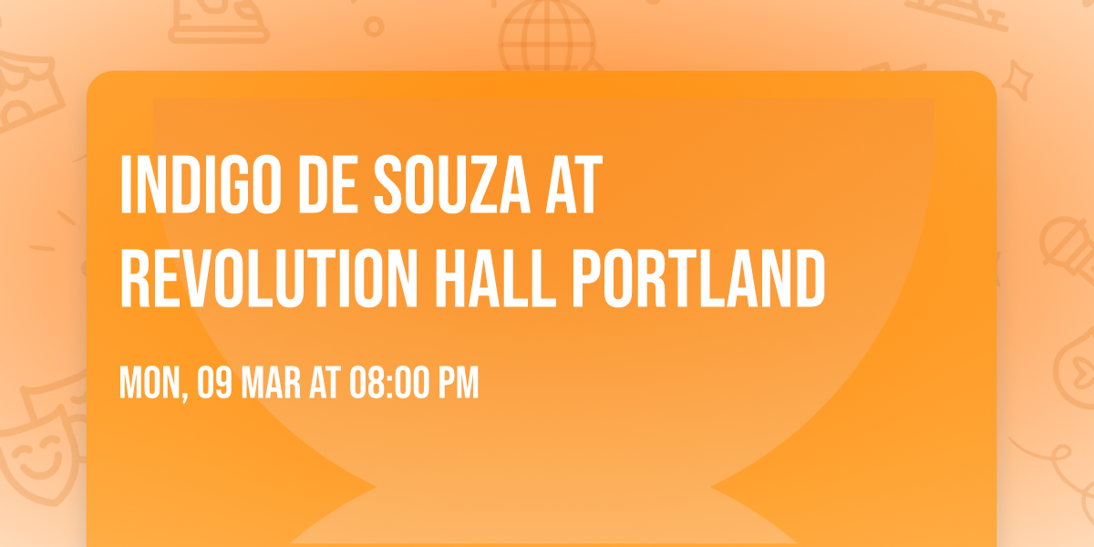 Indigo de Souza at Revolution Hall Portland