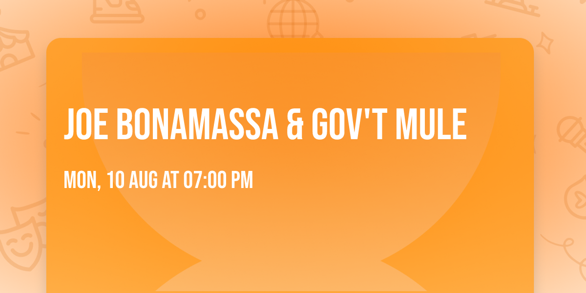 Joe Bonamassa & Gov't Mule