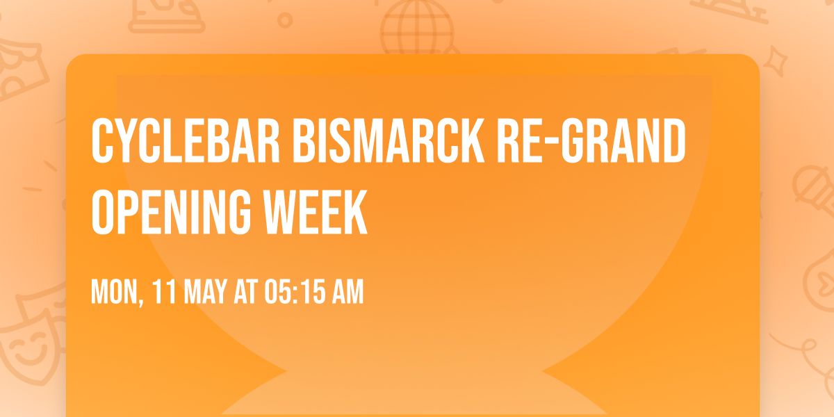 \ud83d\udea8CycleBar Bismarck Re-Grand Opening Week\ud83d\udea8