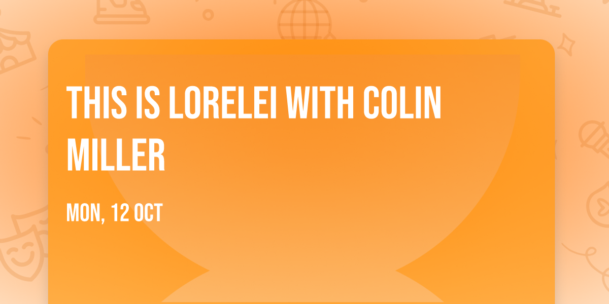 This is Lorelei with Colin Miller