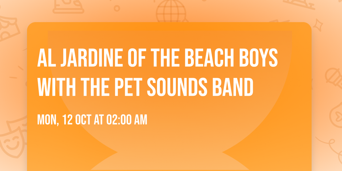 Al Jardine of The Beach Boys with the Pet Sounds Band