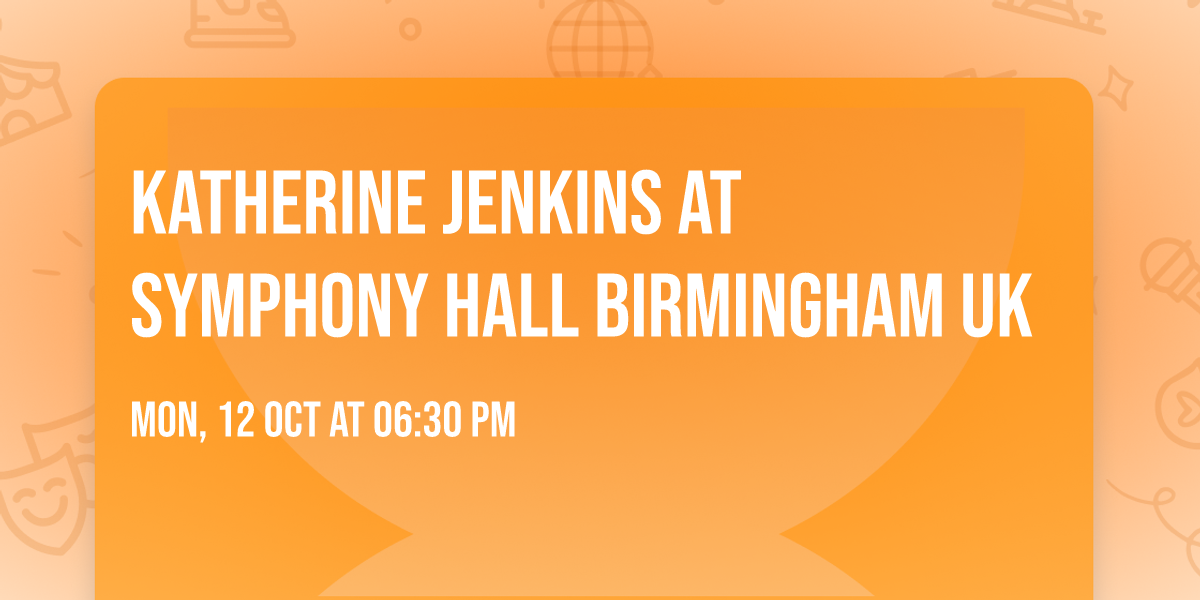 Katherine Jenkins at Symphony Hall Birmingham UK