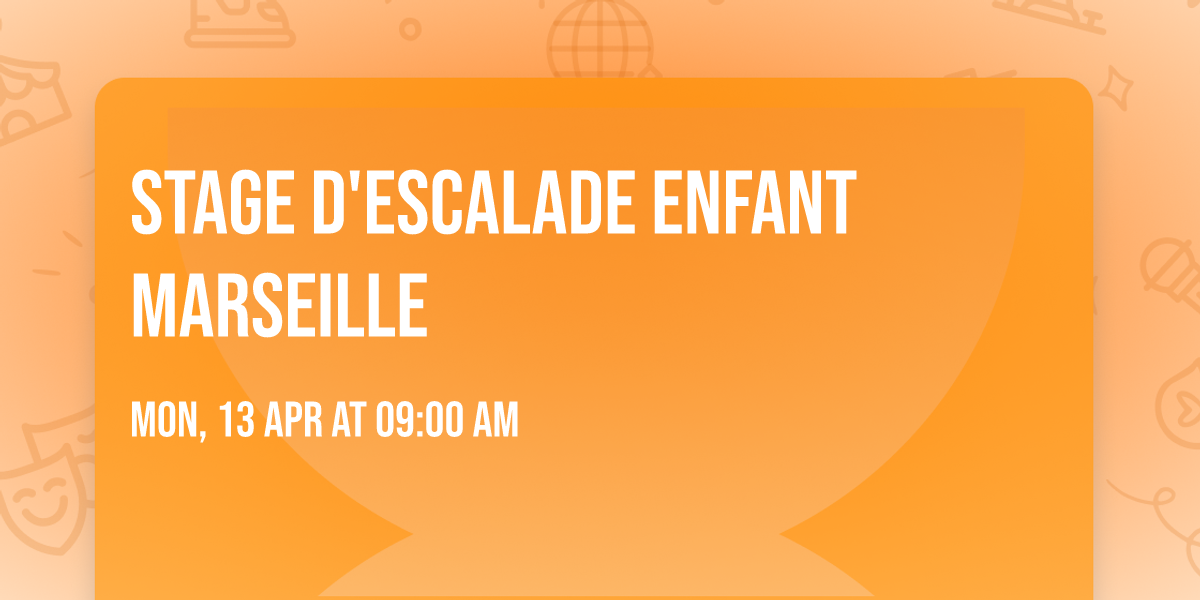 stage d'escalade enfant Marseille