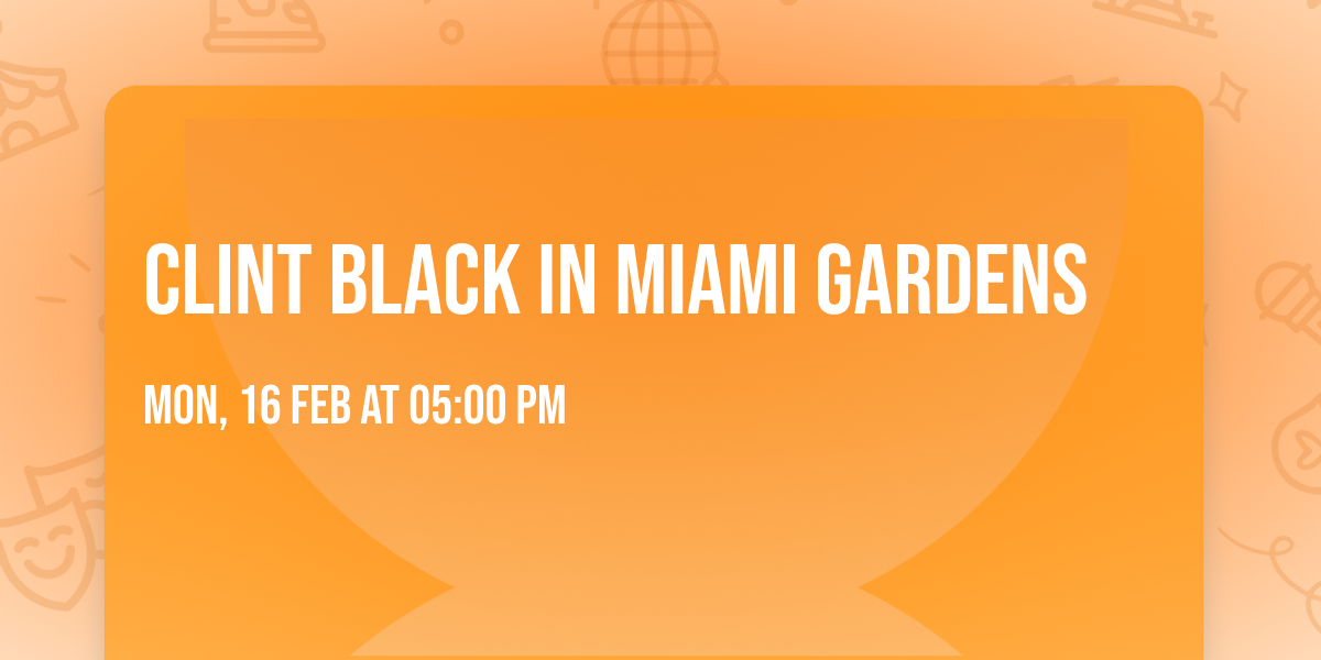 Clint Black in Miami Gardens