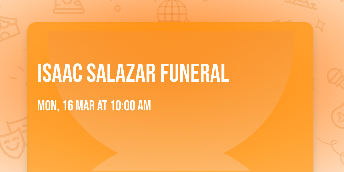 Isaac Salazar funeral 