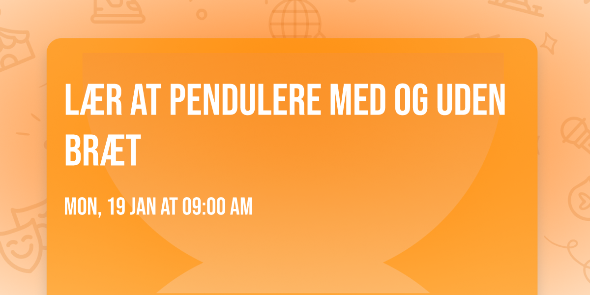 L\u00e6r at pendulere med og uden br\u00e6t