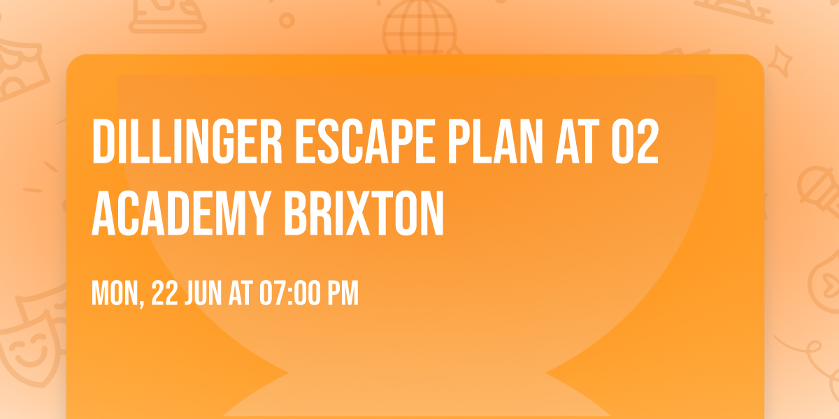 Dillinger Escape Plan at O2 Academy Brixton