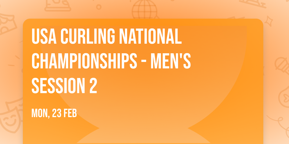 USA Curling National Championships - Men's Session 2