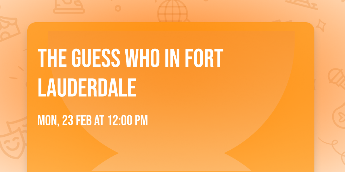 The Guess Who in Fort Lauderdale